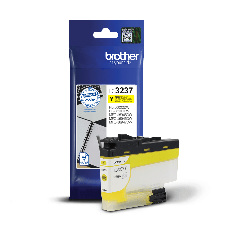 Originele Brother LC-3237Y gele inktcartridge met hoge capaciteit 3